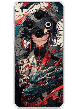 Чохол силіконовий з картинкою на tecno spark 30c (аніме, anime)