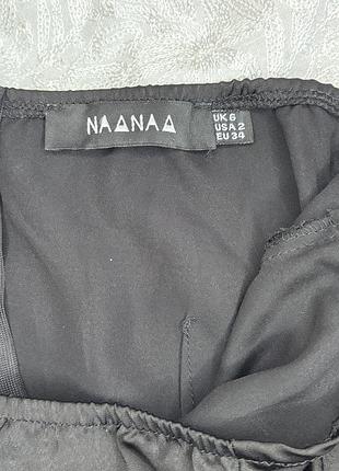 Сукня жіноча коротка зі збірками naanaa xs чорна 9