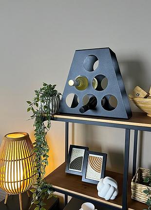 Подставка для вина nc home пирамида на 6 бутылок 110202