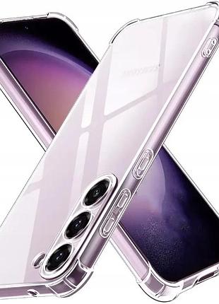 Протиударний прозорий силіконовий чохол на samsung galaxy s24fe