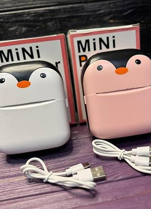 Портативный детский термопринтер penguin toy g m05 bluetooth печать без чернил