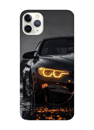 Матовий чорний чохол на iphone 11 pro (5.8) авто (принт 400)