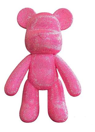 Алмазная мозаика colorart мишка фигурка 5d розовый 23см