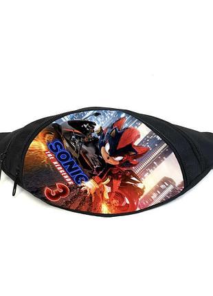 Поясная сумка бананка соник 3 (gbs04) gear bag черная