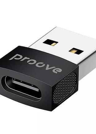 Переходник otg proove extension type-c to usb (black)