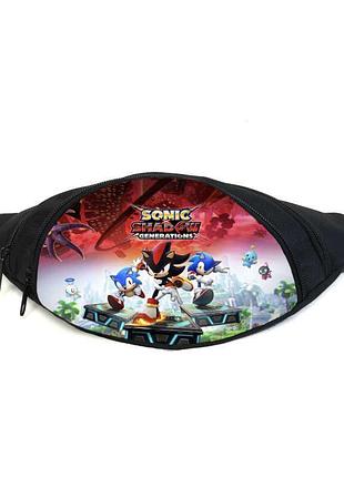 Поясная сумка бананка соник 3 (gbs01) gear bag черная