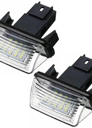 Підсвітка номера led peugeot 206 207 306 307 308 406 407 5008 ліхтар підсвічування номерного знака пежо