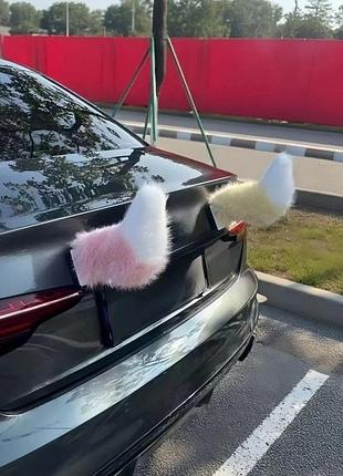 Пухнастый плюшевий хвіст на автомобілі пушистый хвост на автомобиль с пультом