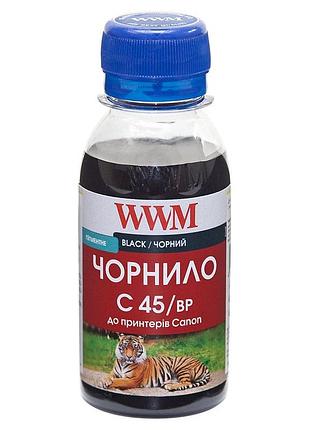 Чорнило wwm для canon pg-440/pg-445/pgi-450bk 100г black пігментне (c45/bp-2)