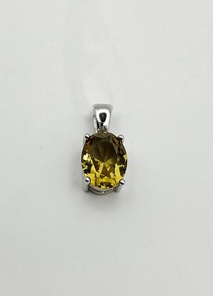 Кулон серебряный с султанитом 1,2 г