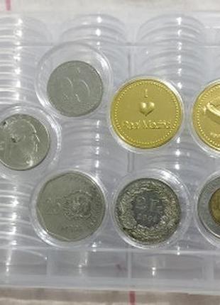 Бокс с капсулами для монет 30 мм (100шт.)