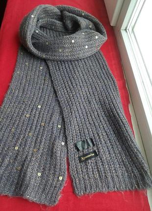 Шарф с пайетками