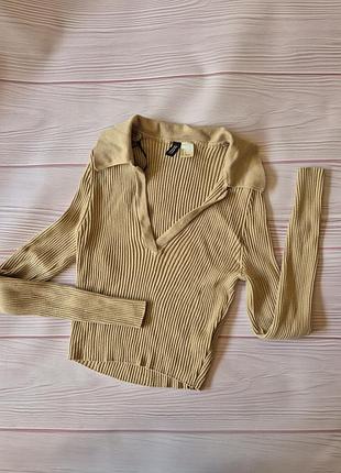 Кроп-топ h&m в рубчик