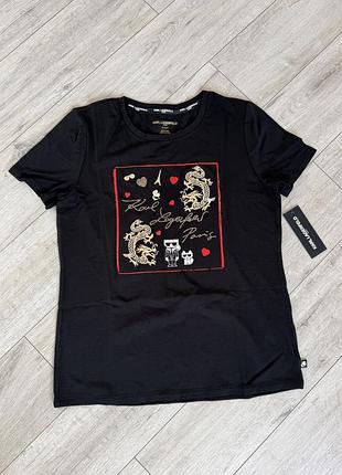 Футболка жіноча karl lagerfeld s чорна