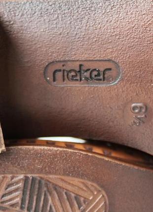 Летние замшевые туфли, слипоны rieker с перфорацией, винтаж 7
