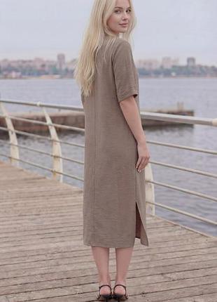 Летнее женское платье креп жатка 7