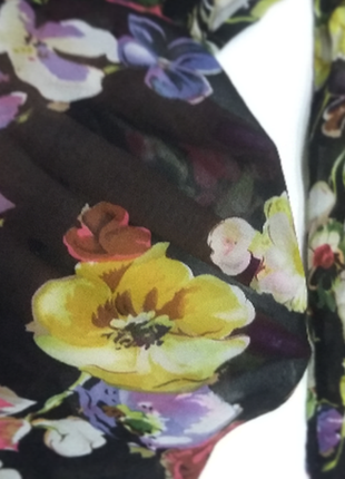 Блузка рубашка в цветочный принт3 фото