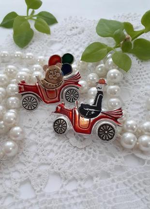 Брошки 🚗 срср радянські автомобіль московський ювелірний вінтаж пара