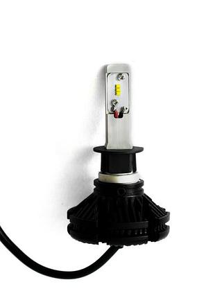 Комплект світлодіодних ламп alllight x3 h1 50w 6000k 6000lm з радіатором та світлофільтрами (3000k/8000k)