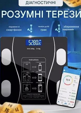 Весы электронные бытовые напольные 180кг стеклянные квадратные supscale led экран вт-6590