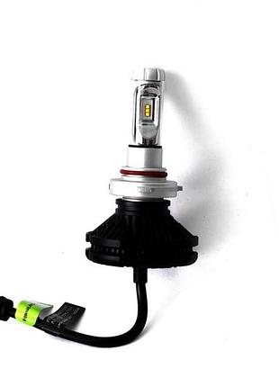 Комплект світлодіодних ламп alllight x3 hb3 50w 6000k 6000lm з радіатором та світлофільтрами (3000k/8000k)