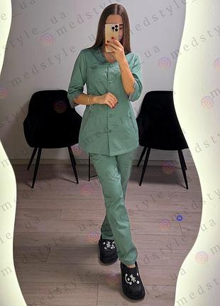 Женский медицинский костюм коттон 54