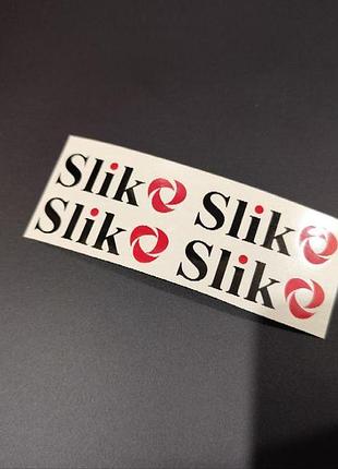 Чорні наклейки на диски slik слик слік легкосплавні