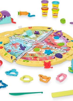Play-doh fold & go playmat starter set w 19 acs f9143 hasbro плейдо тісто ігровий мат з тістом і інструментами