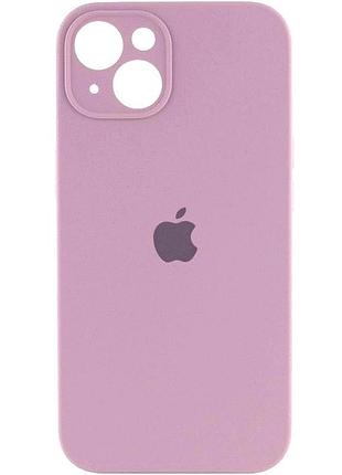 Чехол fiji silicone case full camera для apple iphone 15 plus бампер накладка с защитой камеры lilac purple