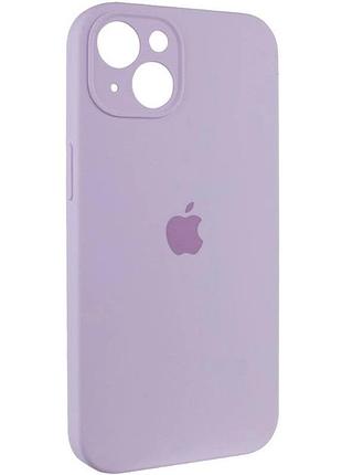 Чехол fiji silicone case full camera для apple iphone 15 plus бампер накладка с защитой камеры lavender