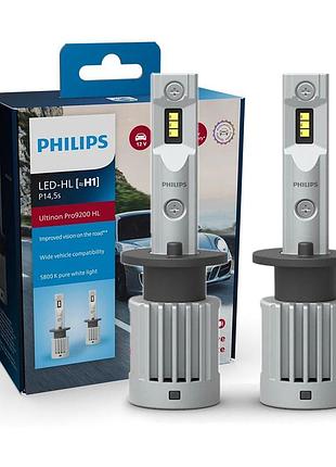 Комплект світлодіодних ламп philips h1 (p14,5s) 11258u92x2 led ultinon pro9200 +400% 12/24v