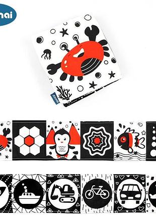 Контрастна книжечка дл малюка "краб"