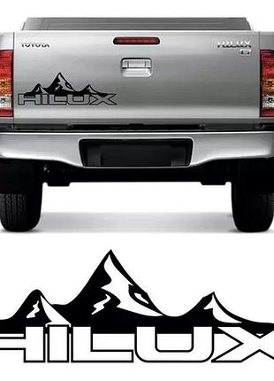 Наклейки на авто " горы hilux " 19х57 см