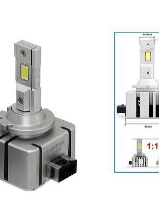 Комплект світлодіодних ламп qline ultra d1s 65w 6000k (2шт)