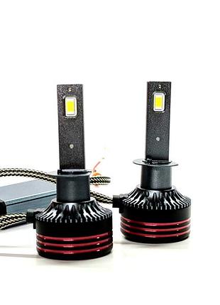 Комплект світлодіодних ламп m8 pro h1 (p14,5s) 55w canbus 6000k 12000lm 12/24v