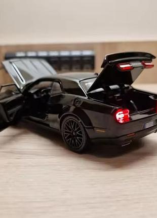 Dodge challenger srt hellcat redeye модель металлическая 1:32 черный 5