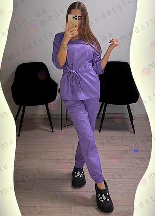 Женский медицинский костюм коттон 56