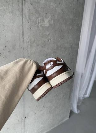 Кроссовки nike dunk low cacao wow brown/sail 3