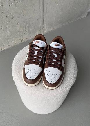 Кроссовки nike dunk low cacao wow brown/sail 7