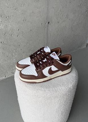 Кроссовки nike dunk low cacao wow brown/sail 6