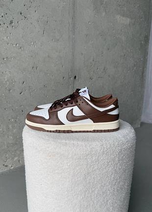 Кроссовки nike dunk low cacao wow brown/sail 5