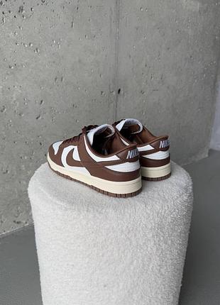 Кроссовки nike dunk low cacao wow brown/sail 8