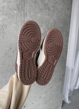Кроссовки nike dunk low cacao wow brown/sail 4