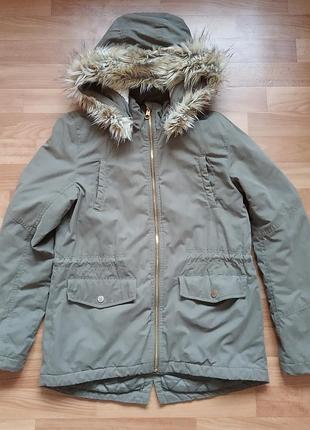 Классная демисезонная парка н&м  р.158