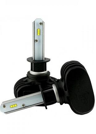 Комплект світлодіодних ламп headlight s1 h1 6000k 8000lm з радіатором 12-24v