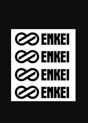 Чорні наклейки на диски enkei легкосплавні енкел энкел