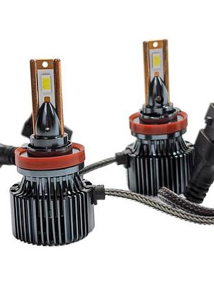 Комплект світлодіодних ламп starlight ultra +200% h11 (h8/h9/h16) 55w 6000k 12v
