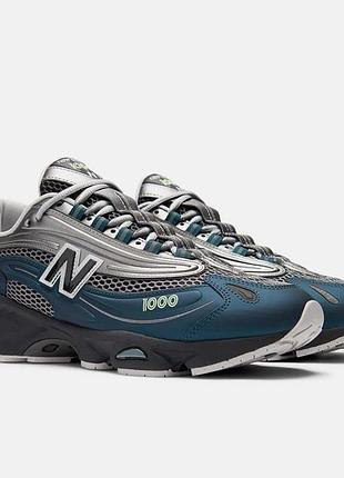 Сріблясті кросівки new balance 1000 uk 8, eur 8, см 26.5