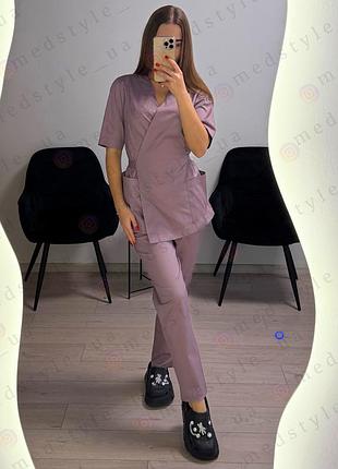 Женский медицинский костюм коттон-стрейч 54
