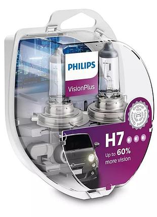 Комплект галогеновых ламп philips 12972vps2 h7 55w 12v px26d visionplus